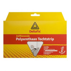 Deltafix tochtstrip zelfklevend PU schuim wit 6 m x 9x9 mm - H21904164 - afbeelding 1
