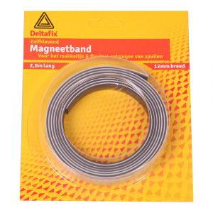 Deltafix magneetband zelfklevend bruin 2 m 12x2 mm - H21900655 - afbeelding 1