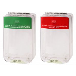 Maasland PS2000 beschermkap voor handmelders rood-groen met LED en - Y11301005 - afbeelding 1