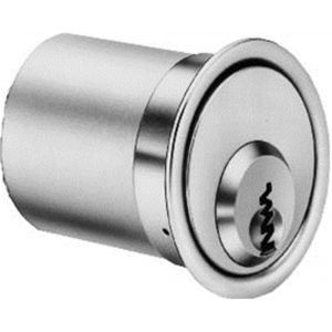 Evva EPS stiftsleutel conventioneel nieuw zilver meubelcilinder 31 mm lang diameter 25 mm verschillende sluitend messing vernikkeld - A22100497 - afbeelding 1