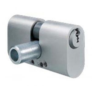 Evva EPS stiftsleutel conventioneel nieuw zilver dubbele portaalcilinder 41x20 mm plan messing vernikkeld - Y22100525 - afbeelding 1
