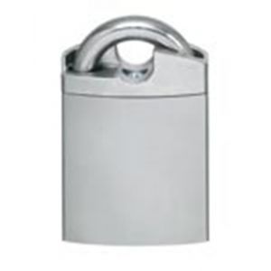 Evva MCS keersleutel nieuw zilver hangslot met beugelbescherming 46 mm breed beugel 8 mm 15 mm hoog plan messing ver - Y22102572 - afbeelding 1