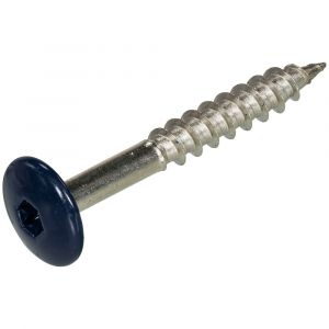 Hoenderdaal HPL schroef RVS A2 Torx TX 20 staalblauw RAL 5011 4.8x38 mm - H51403474 - afbeelding 1