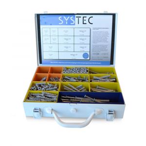 Systec assortimentskoffer nylon plug en slagplug - H51400088 - afbeelding 1