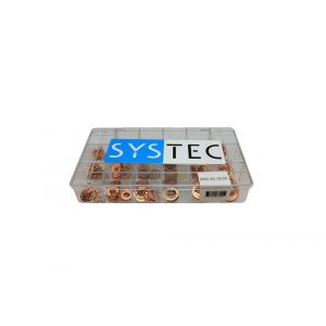 Systec assortimentsdoos 18-vaks afdichtring roodkoper DIN 7603A - H51400053 - afbeelding 1