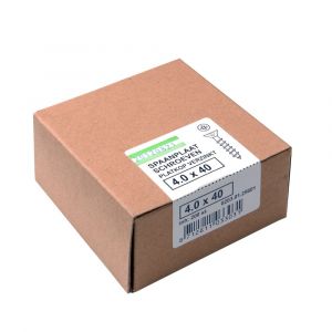 Hoenderdaal spaanplaatschroef staal verzinkt platkop PK Pozidriv PZ 3 6.0x80/50 mm - H51405657 - afbeelding 2