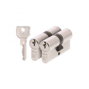 AXA dubbele veiligheidscilinder set 2 stuks gelijksluitend Security 30-30 - A21600042 - afbeelding 1