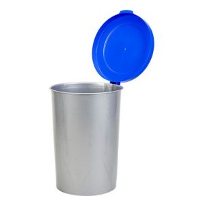 Berdal Gripline-A afvalcontainer kunststof 55 L grijs blauw deksel - H50200432 - afbeelding 2