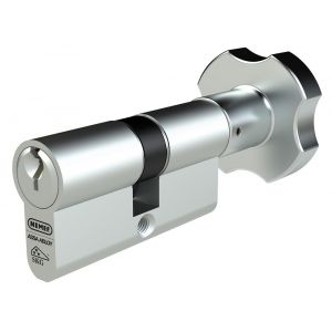 Nemef dubbele Europrofielknopcilinder 133/9P 3 sleutels knop 5 mm en sleutel 15 mm verlengd gelijksluitend BW - A19500158 - afbeelding 1