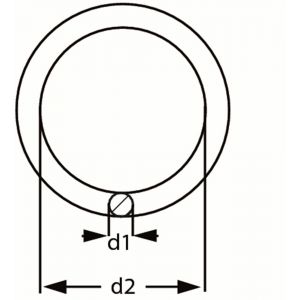 Dulimex DX RL 06008ZL gelaste ring 60-8 mm verzinkt per stuk gelabeld - A30200665 - afbeelding 2
