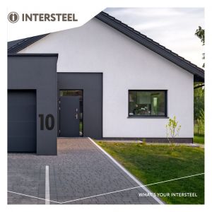 Intersteel Living 4021 Hausnummer 7 XXL Höhe 50 cm Edelstahl-Mattschwarz - D26009193 - afbeelding 3