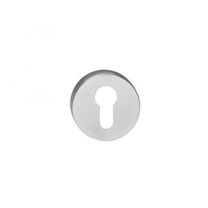 Intersteel Essentials 3522 profielcilinderplaatje staal verdekt met nokken diameter 55x8 mm RVS - H26005932 - afbeelding 1