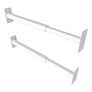 SecuBar Duo barriere stang 31-55 cm uitschuifbaar wit RAL 9010 - A50750117 - afbeelding 1