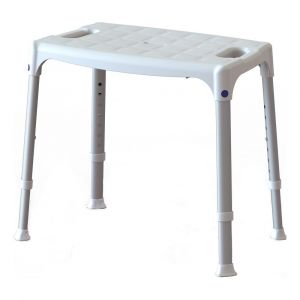 SecuCare douchestoel Quattro verstelbaar hoogte 39-54 cm uitschuifbaar per 25 mm maximaal 150 kg - Y50750300 - afbeelding 1
