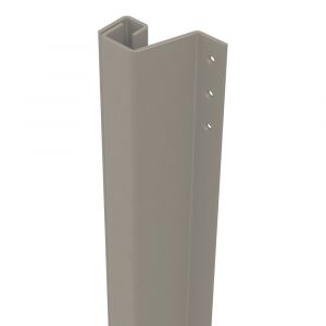 SecuStrip Plus anti inbraakstrip buitendraaiend achterdeur terugligging 0-6 mm nieuwbouwlengte L 2300 mm RAL 9007 grijs aluminium - A50750044 - afbeelding 1