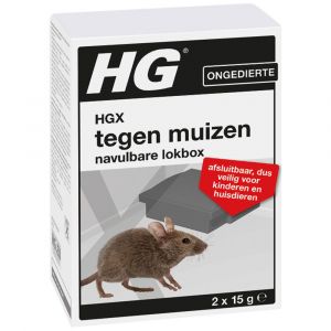 HGX tegen muizen navulbare lokbox 1 stuk - H51600248 - afbeelding 1