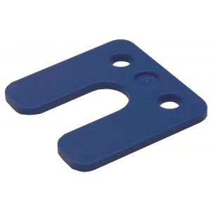 GB 34744 drukplaat met sleuf blauw 4 mm 70x70 mm KS in zakverpakking - Y18000847 - afbeelding 1