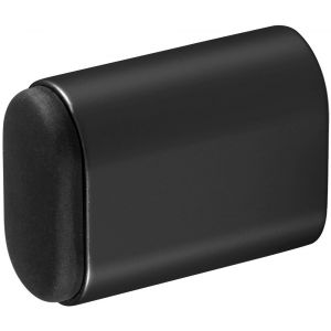 Hermeta 4702 deurbuffer ovaal 50 mm mat zwart EAN sticker - H20101966 - afbeelding 1