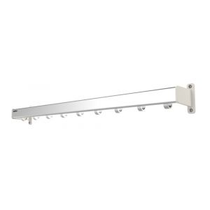 Hermeta GF1V wandgarderobe Gardelux Fit 1 aluminium verlenging 1250 mm mat naturel-steunen op klantvraag 11 haken - H20102278 - afbeelding 1