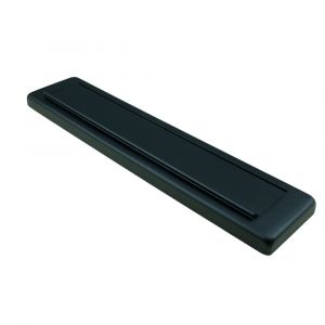 Ami EP 960 briefplaat met veer aluminium deurdikte 38-42 mm Climate Comfort zwart RAL 9005 structuur finish - Y10900066 - afbeelding 1