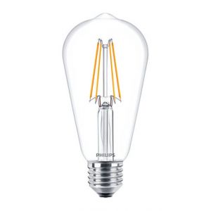 Philips LED gloeidraadlamp DBSTCL60W827 Classic LEDbulb Edison 7 W-60 W E27 ST64 827 extra warm wit Phili - Y51270207 - afbeelding 1