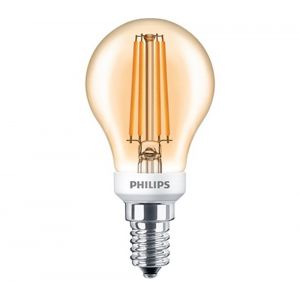 Philips LED kogellamp Classic LEDluster 5 W-35 W E14 P45 825 Gold dimbaar extra warm wit - A51270251 - afbeelding 1