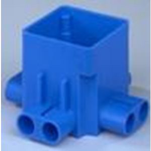 ABB 165C centraaldoos ongelijke spruit 77 mm diep blauw - A51270007 - afbeelding 1