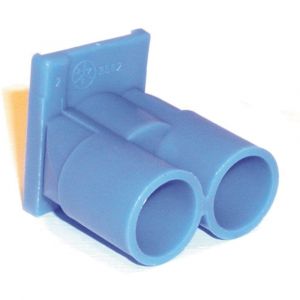 ABB 3562 inzetstuk dubbel 5/8 voor HAF inbouwdoos blauw - A51270033 - afbeelding 1