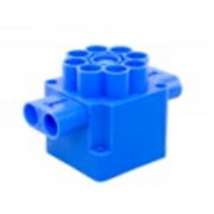 ABB 164 Perfora centraaldoos zij en bodem invoer blauw - A51270014 - afbeelding 1
