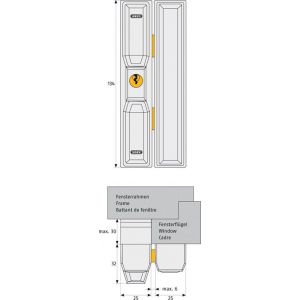 Abus afsluitbaar raam-deur opleg bijzetslot FTS88 B C - A21701351 - afbeelding 2