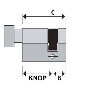 Abus veiligheids profiel knopcilinder enkel met certificaat Nickel Pearl SKG** E60NP C10/K30 - A21700126 - afbeelding 2