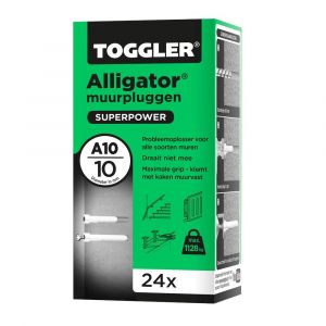 Toggler A10-24 Alligator muurplug zonder flens A10 diameter 10 mm doos 24 stuks - A32650073 - afbeelding 1