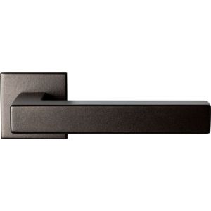 GPF bouwbeslag GPF1302.A1-02R Zaki+ deurkruk gatdeel op vierkante rozet Dark blend 50x50x8 mm rechtswijzend - H21010031 - afbeelding 1