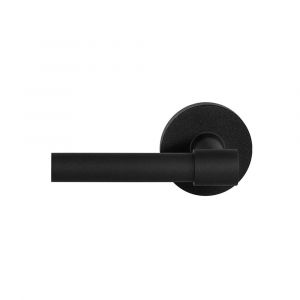 GPF bouwbeslag GPF8231.00L/R Hipi Deux deurkruk gatdeel op ronde rozet zwart 50x8 mm links-rechtswijzend - H21010287 - afbeelding 1