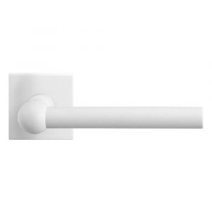 GPF bouwbeslag GPF8247.42R Hipi deurkruk gatdeel op vierkante rozet wit 50x50x8 mm rechtswijzend - H21010337 - afbeelding 1