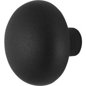 GPF bouwbeslag GPF8957.61 zwart paddenstoel deurknop 65 mm vast met metaalschroef M10 - H21011036 - afbeelding 1