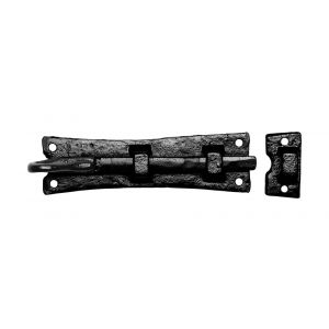 Kirkpatrick KP1156 smeedijzer zwart deurschuif met krul 152x45 mm - H21000121 - afbeelding 1