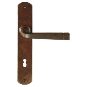 Utensil Legno FM043 M roest deurkruk op schild BB 72 mm geveerd - H21007051 - afbeelding 1