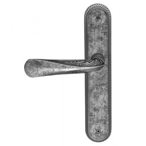 Mandelli 1440L Lea gatdeel deurkruk links op langschild PC92 antiek chrome - A16001715 - afbeelding 1