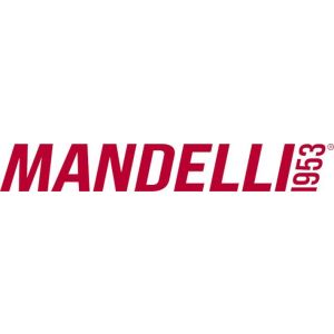 Mandelli1953 1291/115RFV-RW chrome toiletgarnituur vierkant 50x6 mm met rood-wit indicator - H21011708 - afbeelding 1