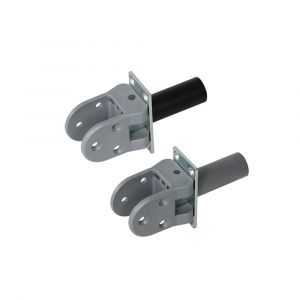 Hawgood deurveerscharnier type 4140 schoen kunststof grijs deurdikte 35 mm RVS met vaststellin - Y10100290 - afbeelding 1