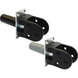 Hawgood deurveerscharnier 4140 deurdikte 40 mm met vaststelling RVS schoen kunststof zwart - Y10100023 - afbeelding 1