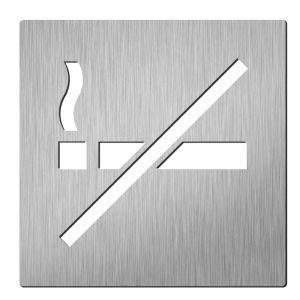Didheya pictogram vierkant Niet roken inox 100x100 mm - Y11200670 - afbeelding 1
