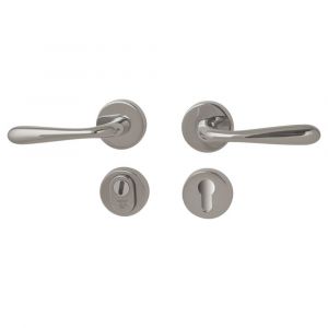 Mariani Maranello achterdeur veiligheids garnituur UTB kernterkbeveiliging met Baia PVD glans nikkel - Y11200763 - afbeelding 1