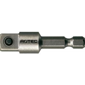 Rotec 820 adapter E6.3 > vierkant 3/8 inch met stift L=50 mm - A50910884 - afbeelding 1