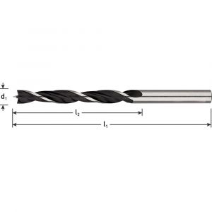 Rotec 235 machinale houtspiraalboor 5,0x52x86 mm - Y50903879 - afbeelding 1