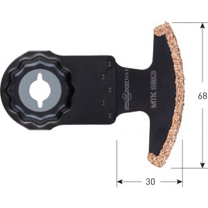 Rotec 519 MTK 68K3 Starlock-Max HM-Riff Segmentzaagblad grof 68x30 mm - Y50907020 - afbeelding 2