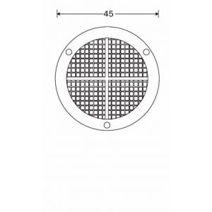 Wallebroek 70.7807.90 ventilatierozet 45 mm kunststof wit - A25006230 - afbeelding 2