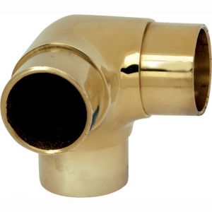 Wallebroek 86.7005.90 kniefitting 3 uitgangen 90 graden 38,1 mm messing gepolijst ongelakt - A25000688 - afbeelding 1