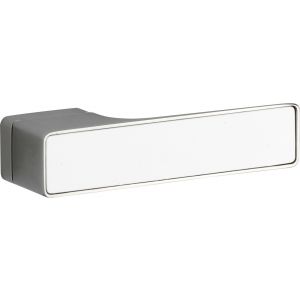 Wallebroek M&T 90.0015.46 deurkruk gatdeel links Maximal messing glans chroom-wit glas - A25002399 - afbeelding 1